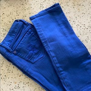 Lilly Pulitzer royal blue straight leg jeans